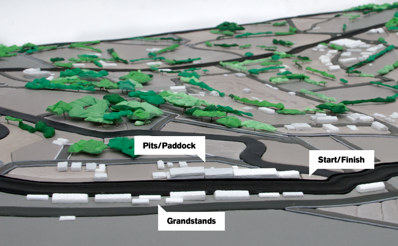 Illustration for article titled Feast Your Eyes on This Scale Model of Le Mans, Handcrafted Entirely Out of Leather